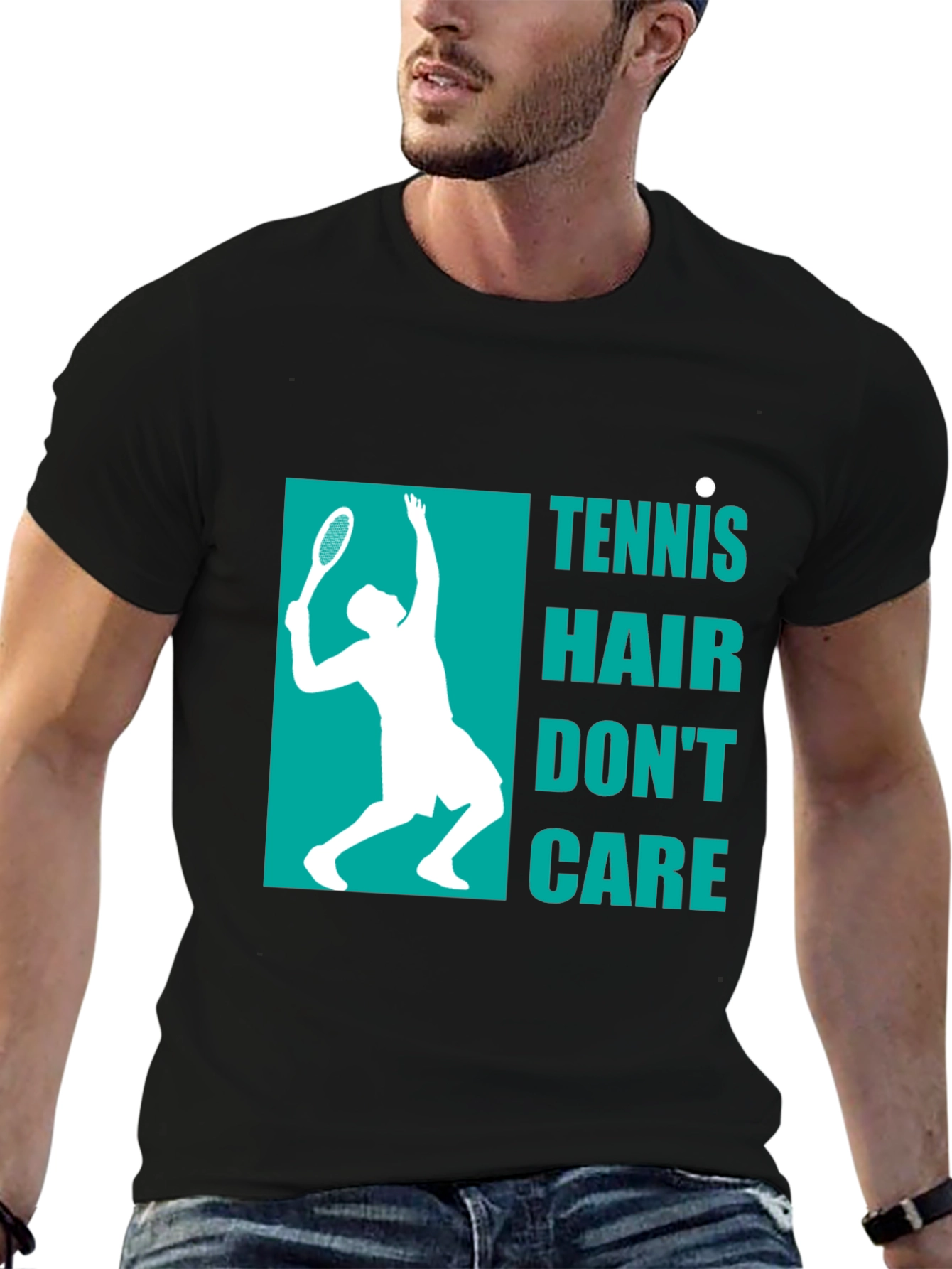 Tennis Hair Dont Care Graphic Tee