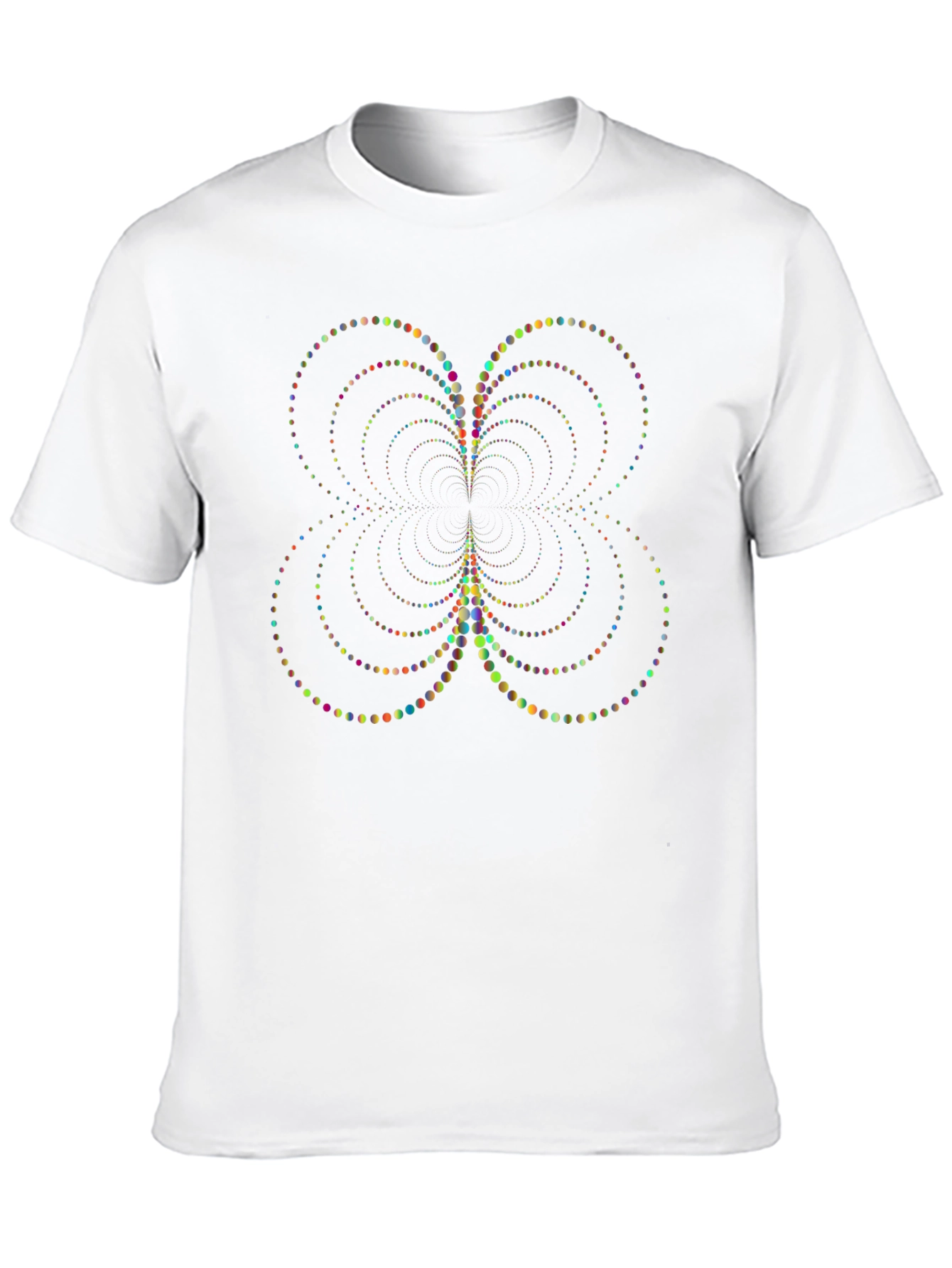 Abstract Dot Pattern Black T-Shirt