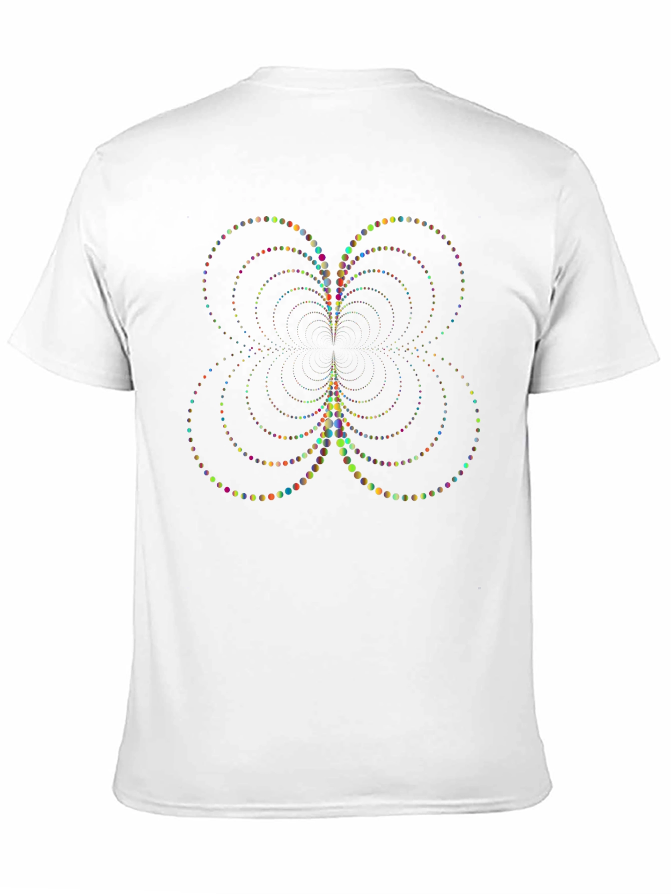 Abstract Dot Pattern Black T-Shirt