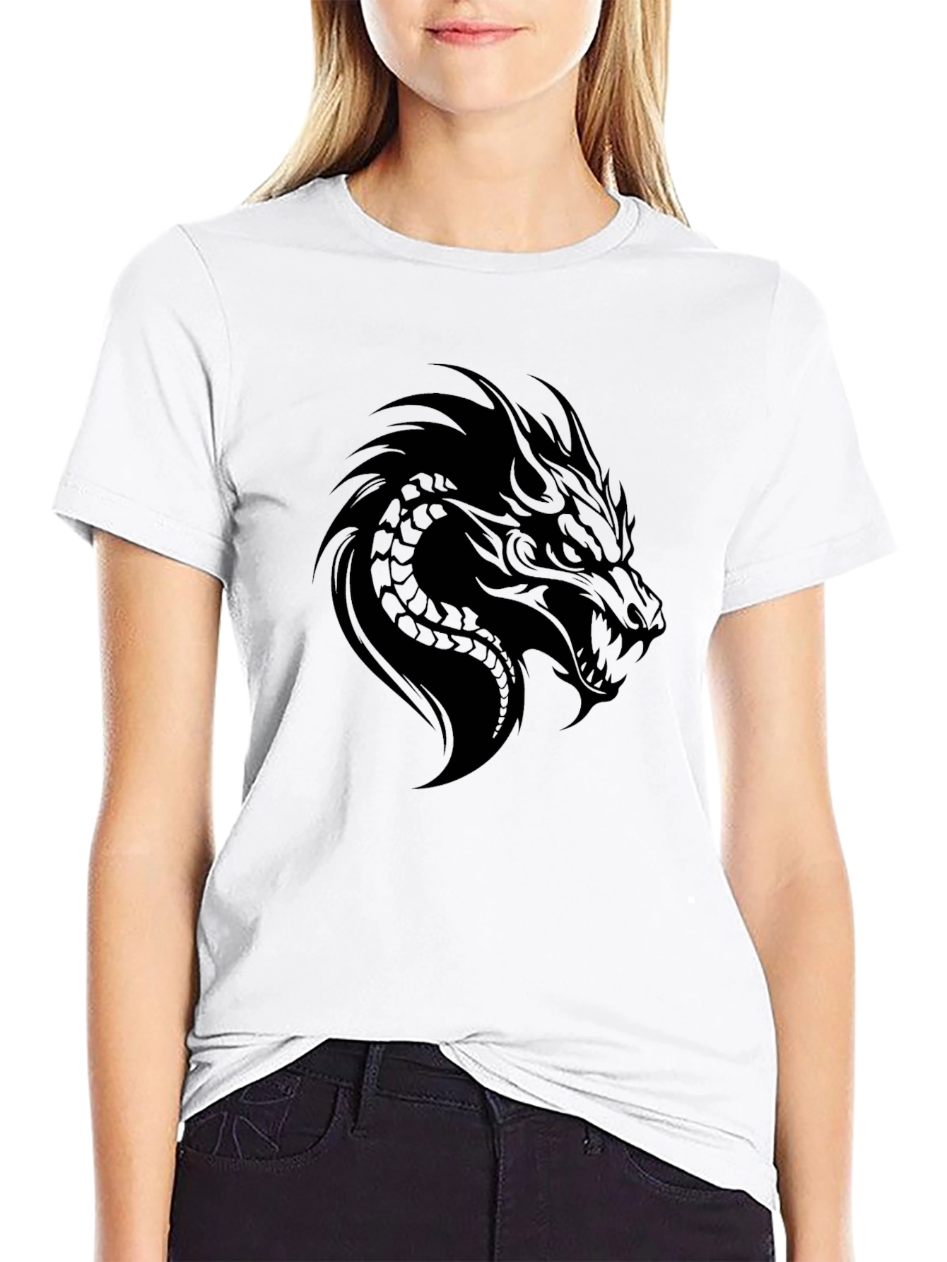Dragon Graphic Black T-Shirt for Men