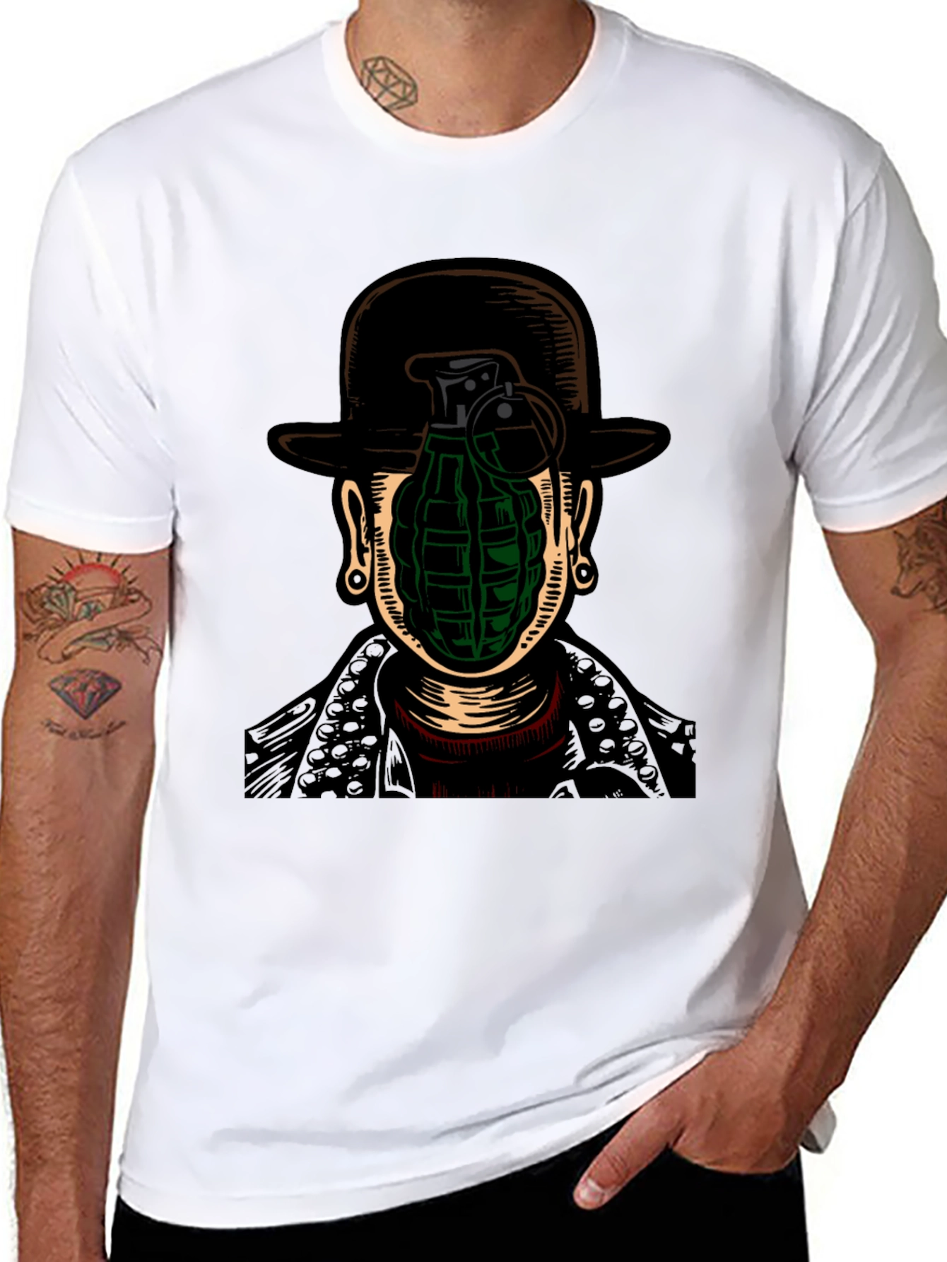 Grenade Head T-Shirt - Graphic Novelty Tee