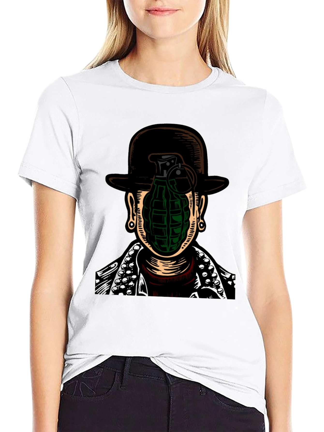 Grenade Head T-Shirt - Graphic Novelty Tee