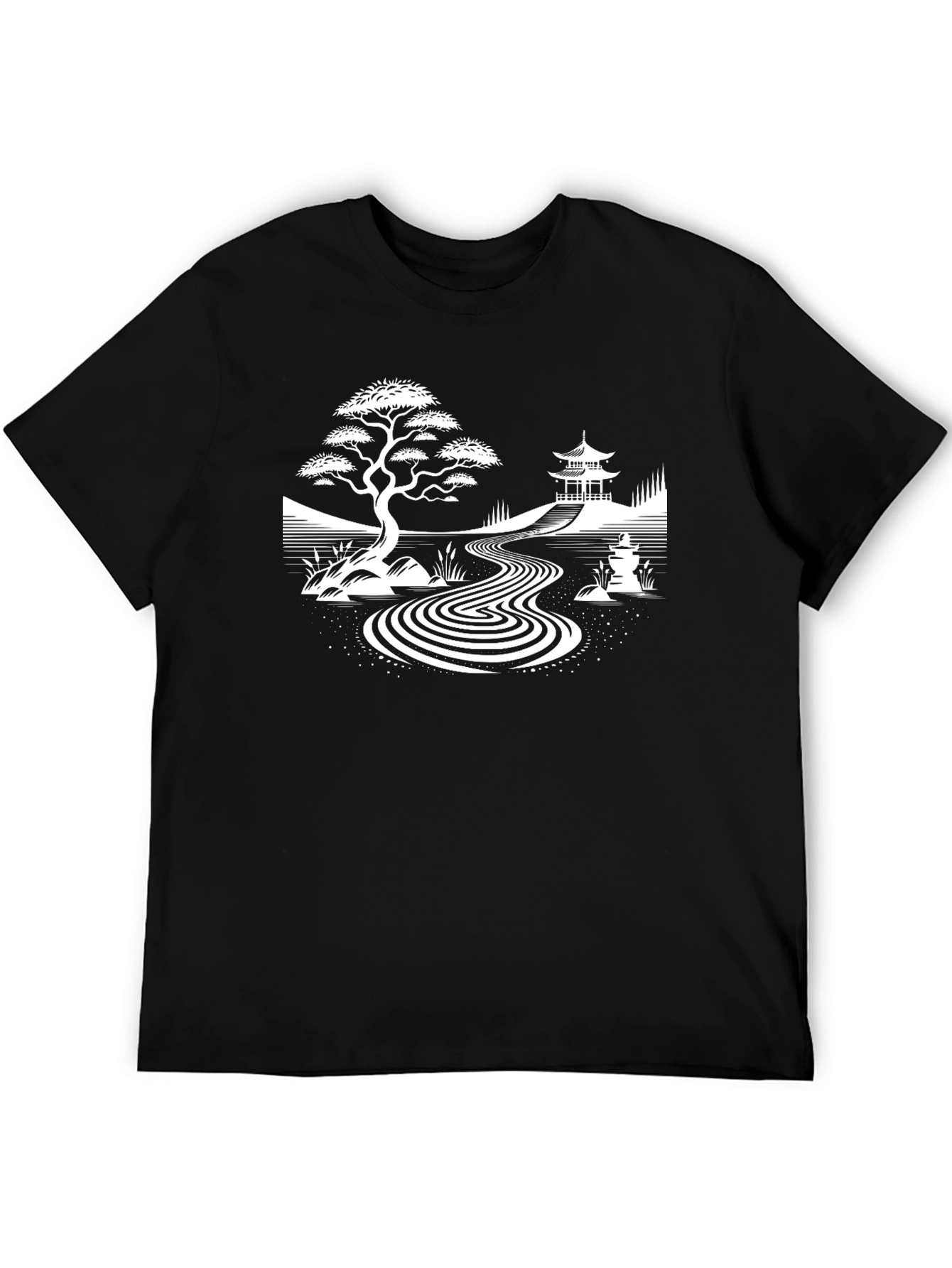 Zen Garden T-Shirt - Peaceful Japanese Design
