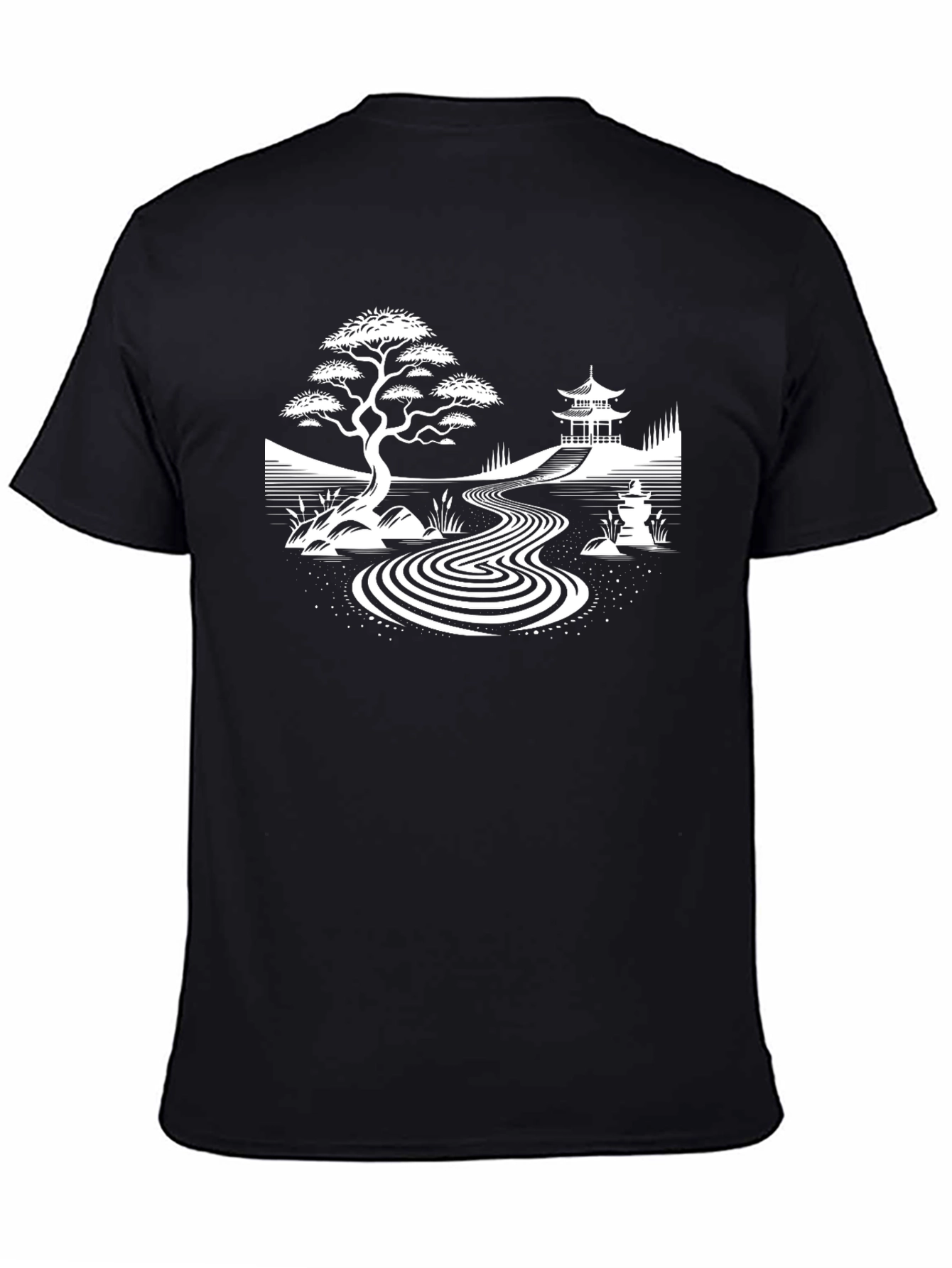 Zen Garden T-Shirt - Peaceful Japanese Design