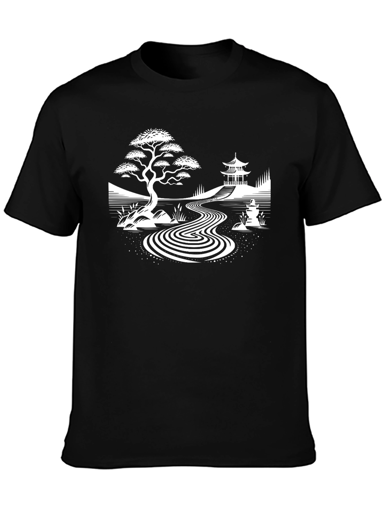 Zen Garden T-Shirt - Peaceful Japanese Design