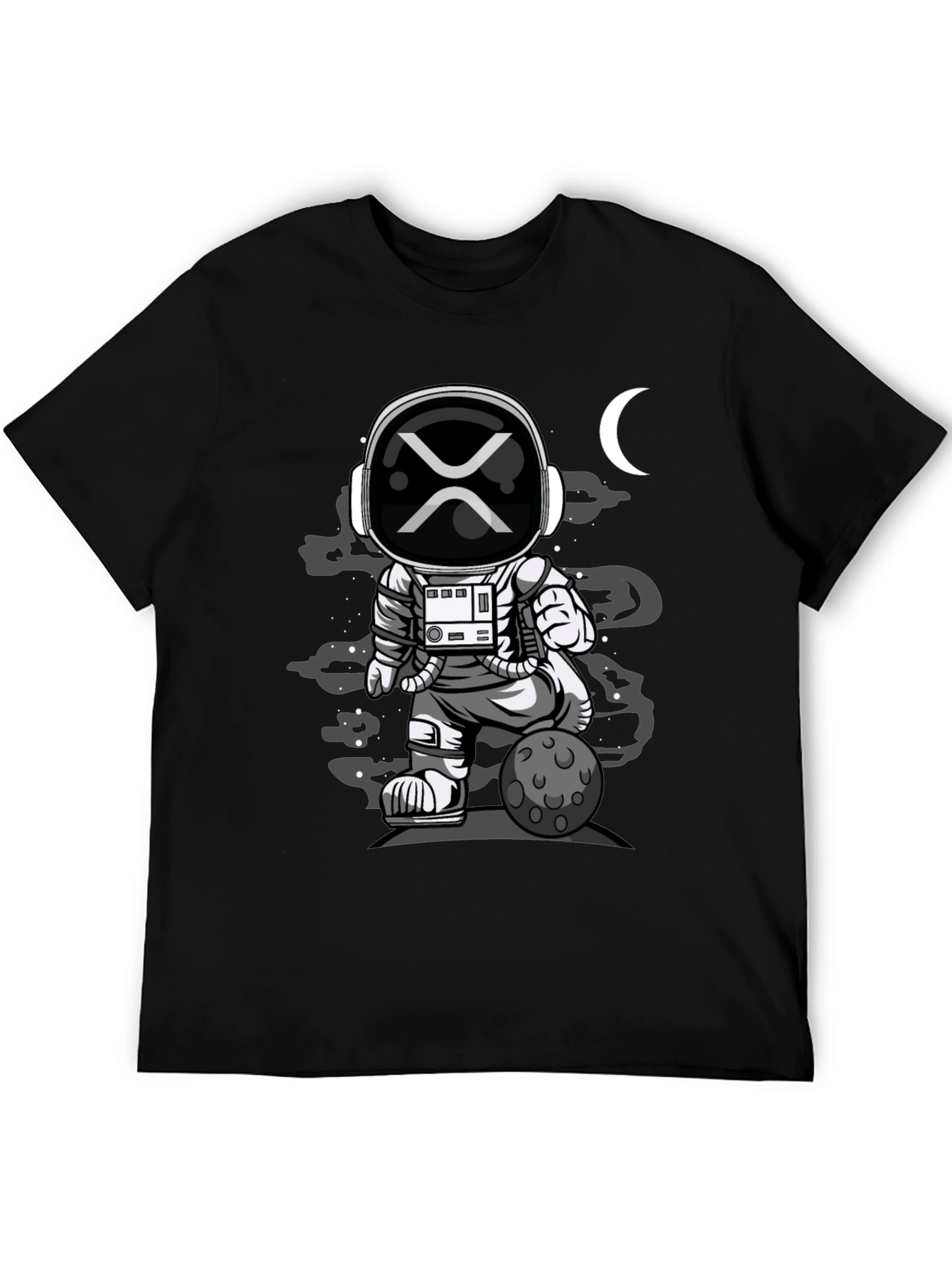 Astronaut XRP Moon T-Shirt - Crypto Space Tee