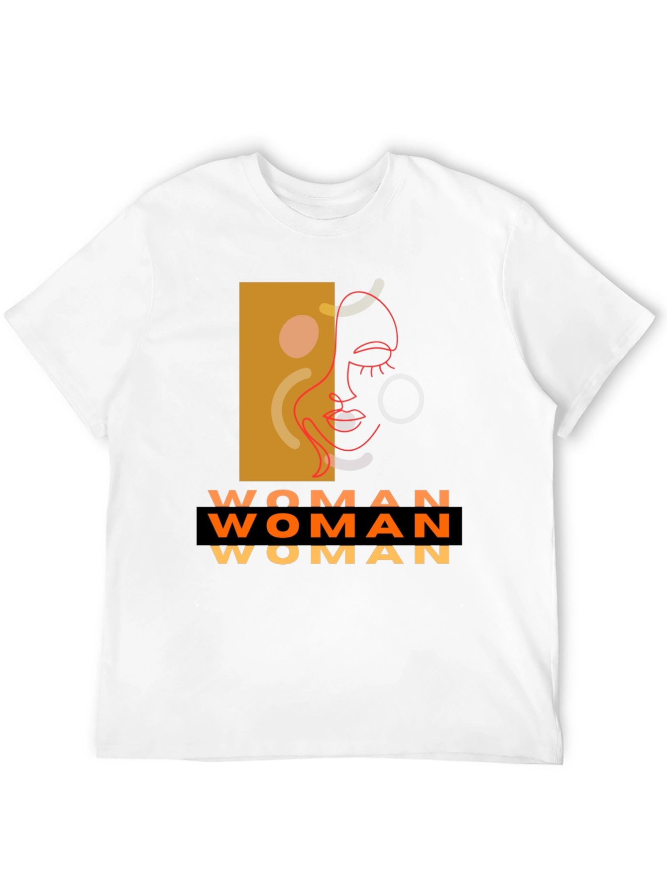 Woman Graphic Tee - Abstract Face Art Print Shirt