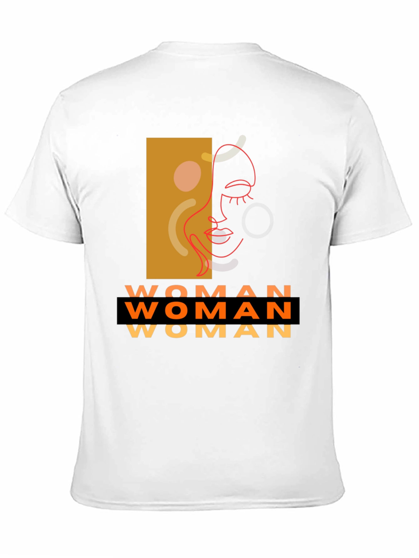 Woman Graphic Tee - Abstract Face Art Print Shirt