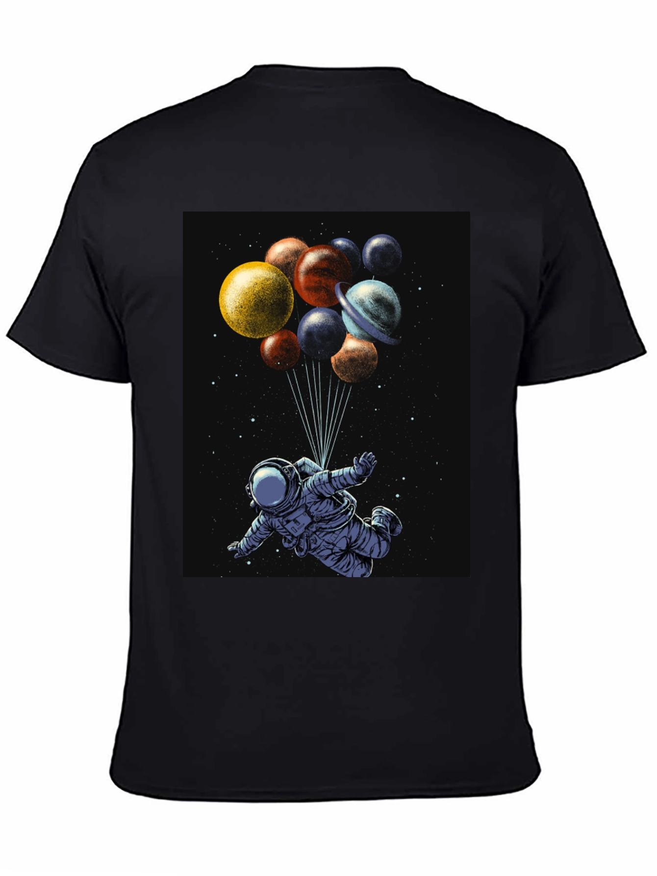 Astronaut Planets Graphic T-Shirt