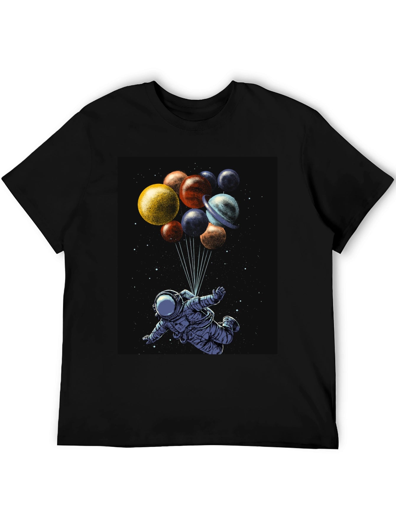Astronaut Planets Graphic T-Shirt