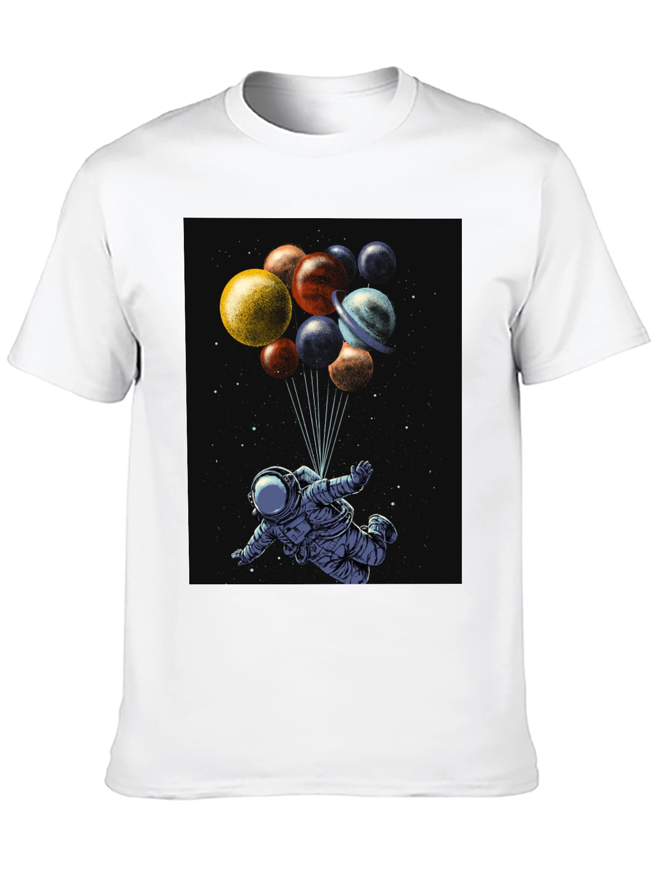 Astronaut Planets Graphic T-Shirt