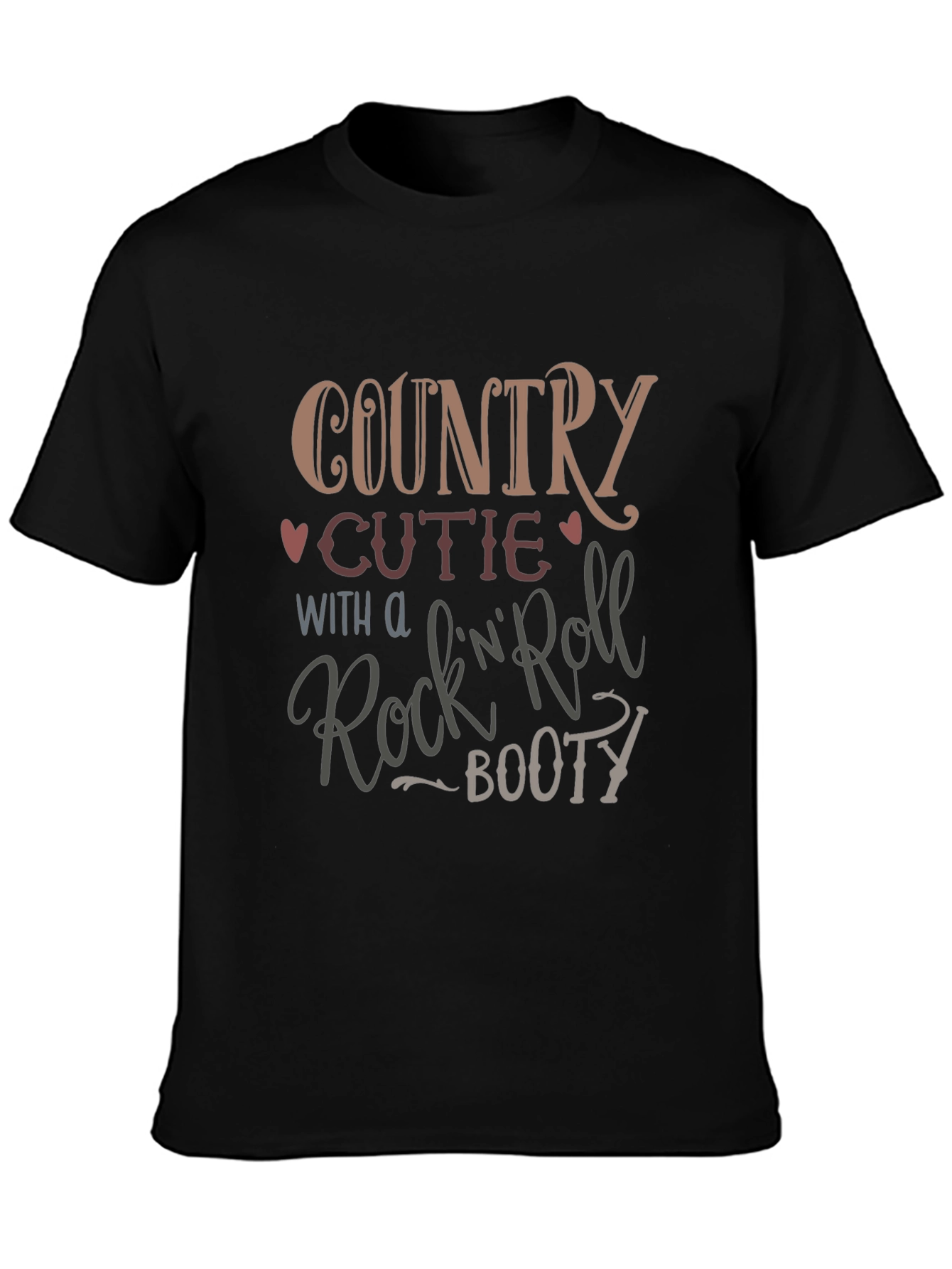 Country Cutie Rock N Roll Booty Graphic Tee