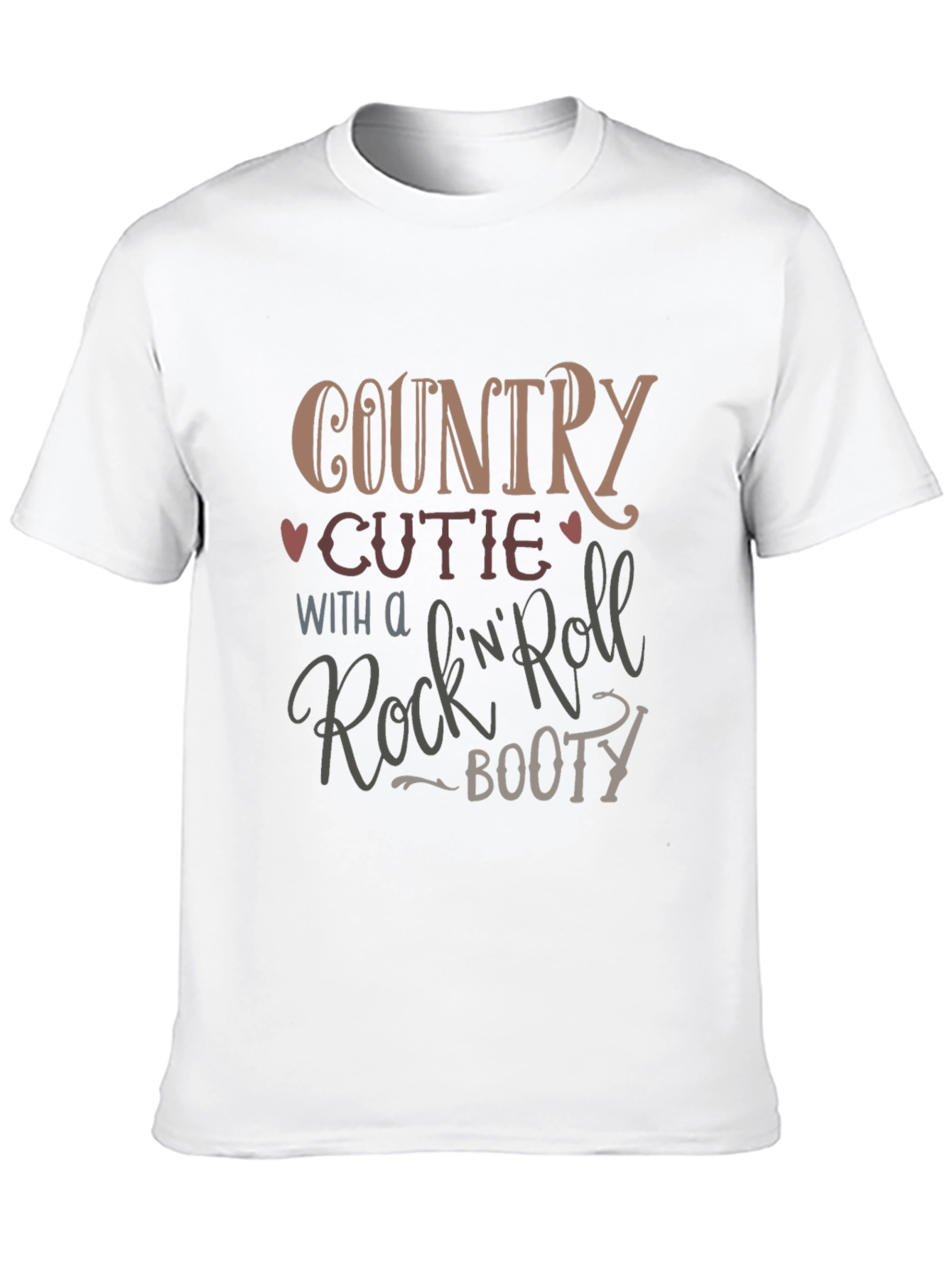 Country Cutie Rock N Roll Booty Graphic Tee