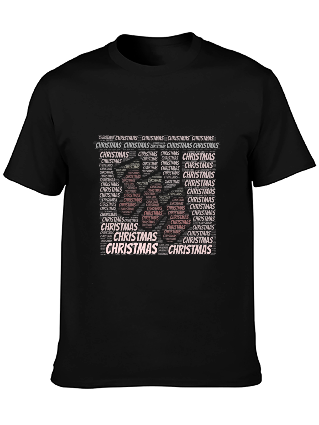 Christmas Tree Word Art T-Shirt