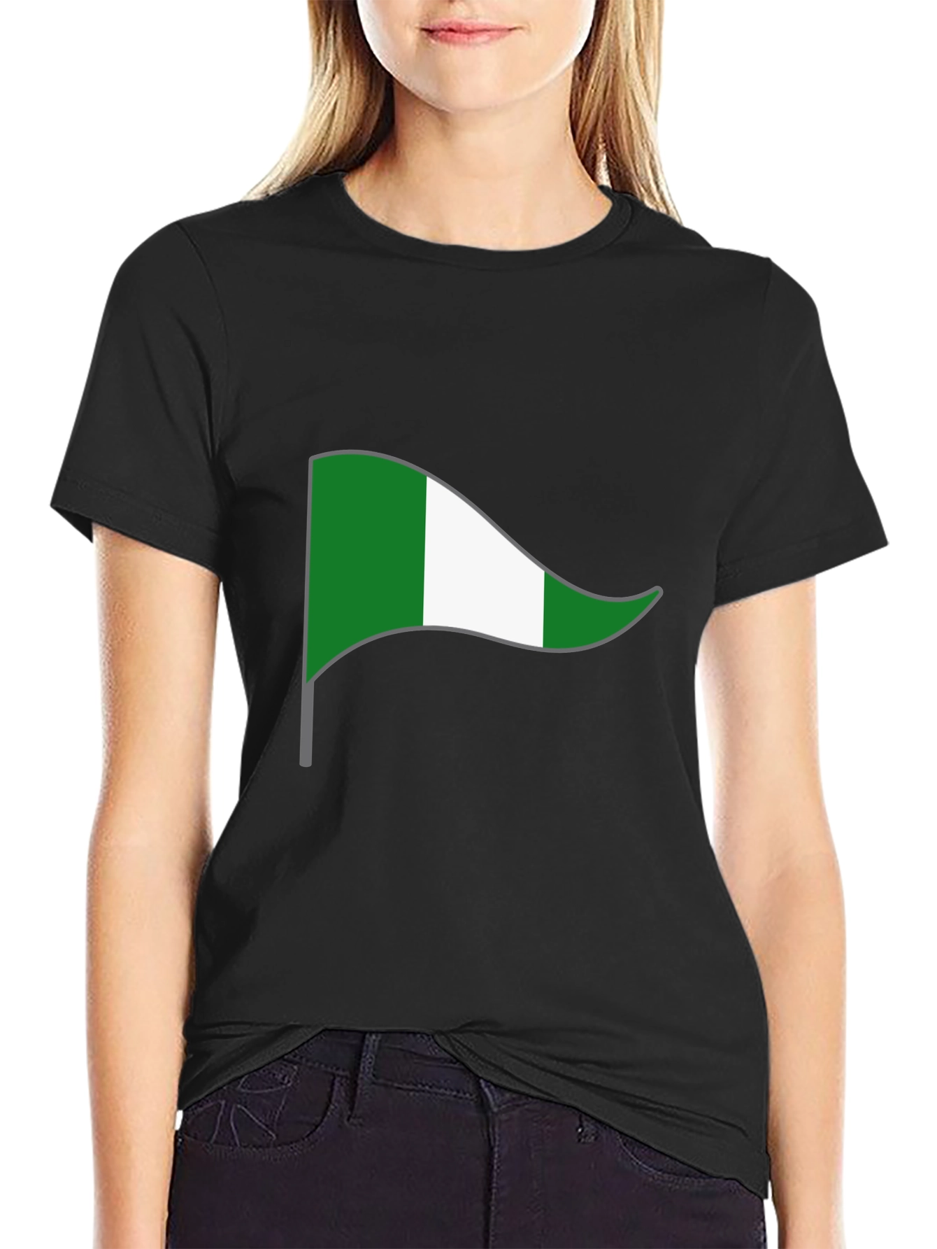Nigeria Flag T-Shirt - Green and White Pride