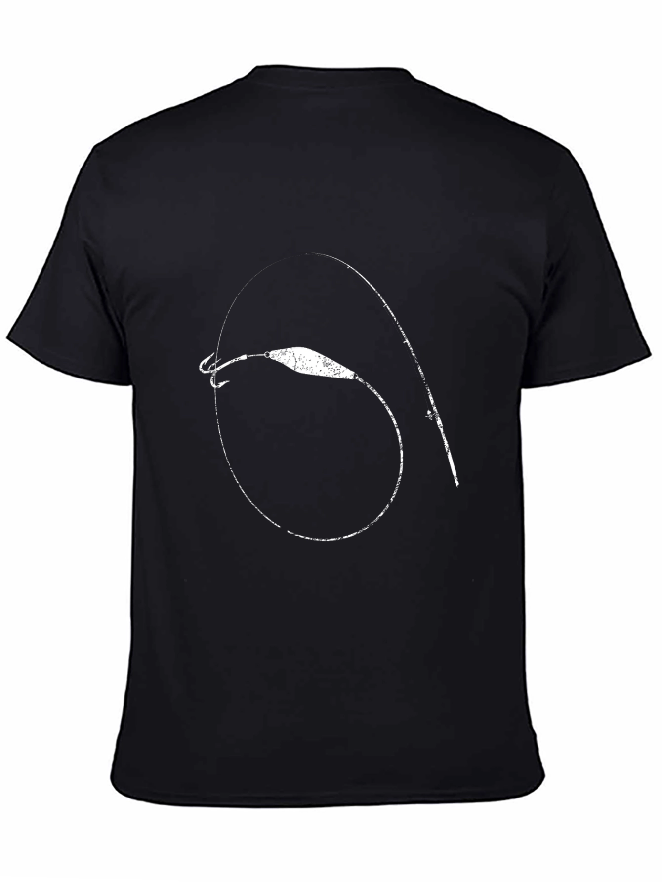 Fishing Lure Graphic Tee - Black Casual Comfort