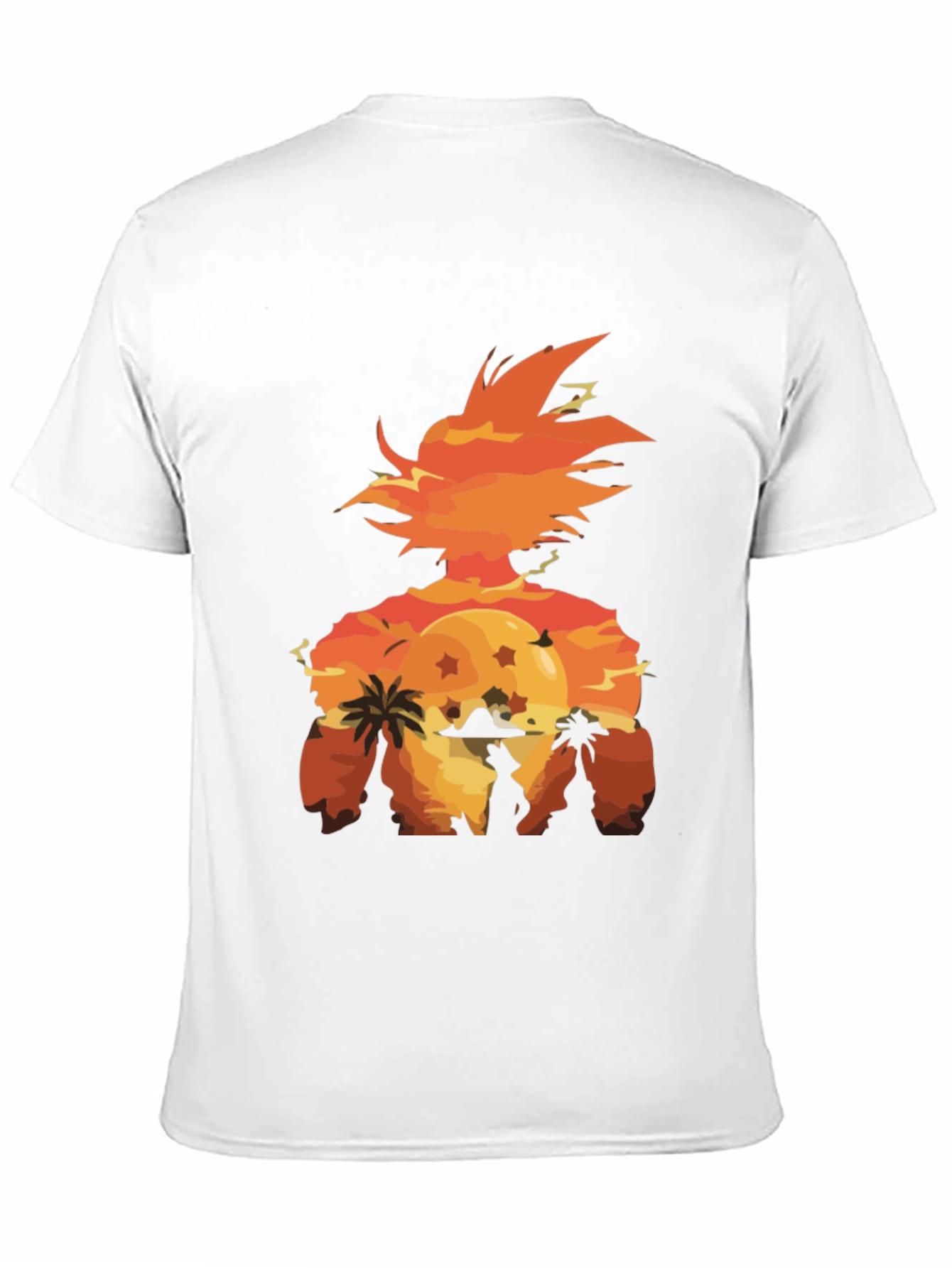 Goku Sunset Graphic Tee - Anime Style