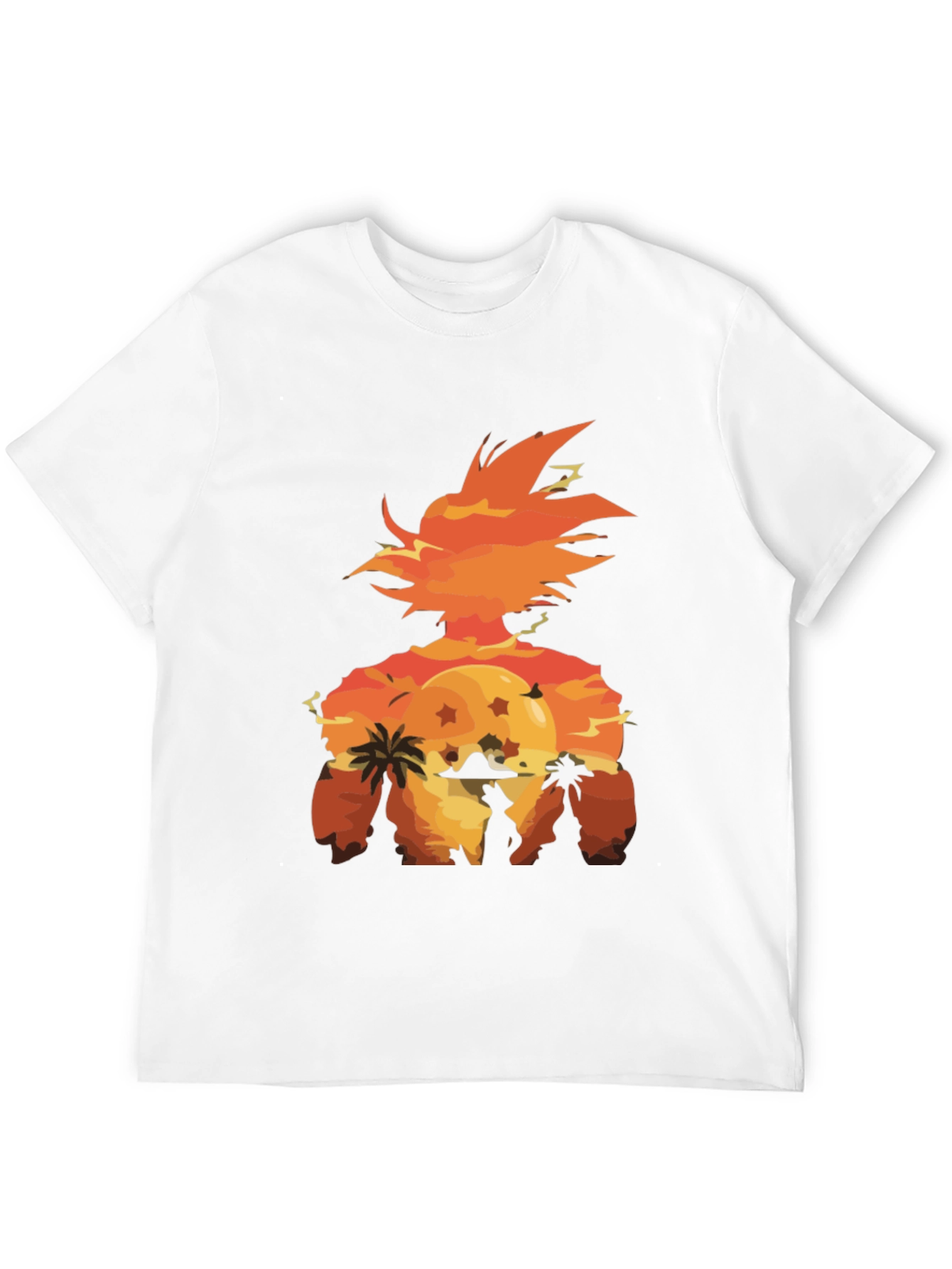 Goku Sunset Graphic Tee - Anime Style