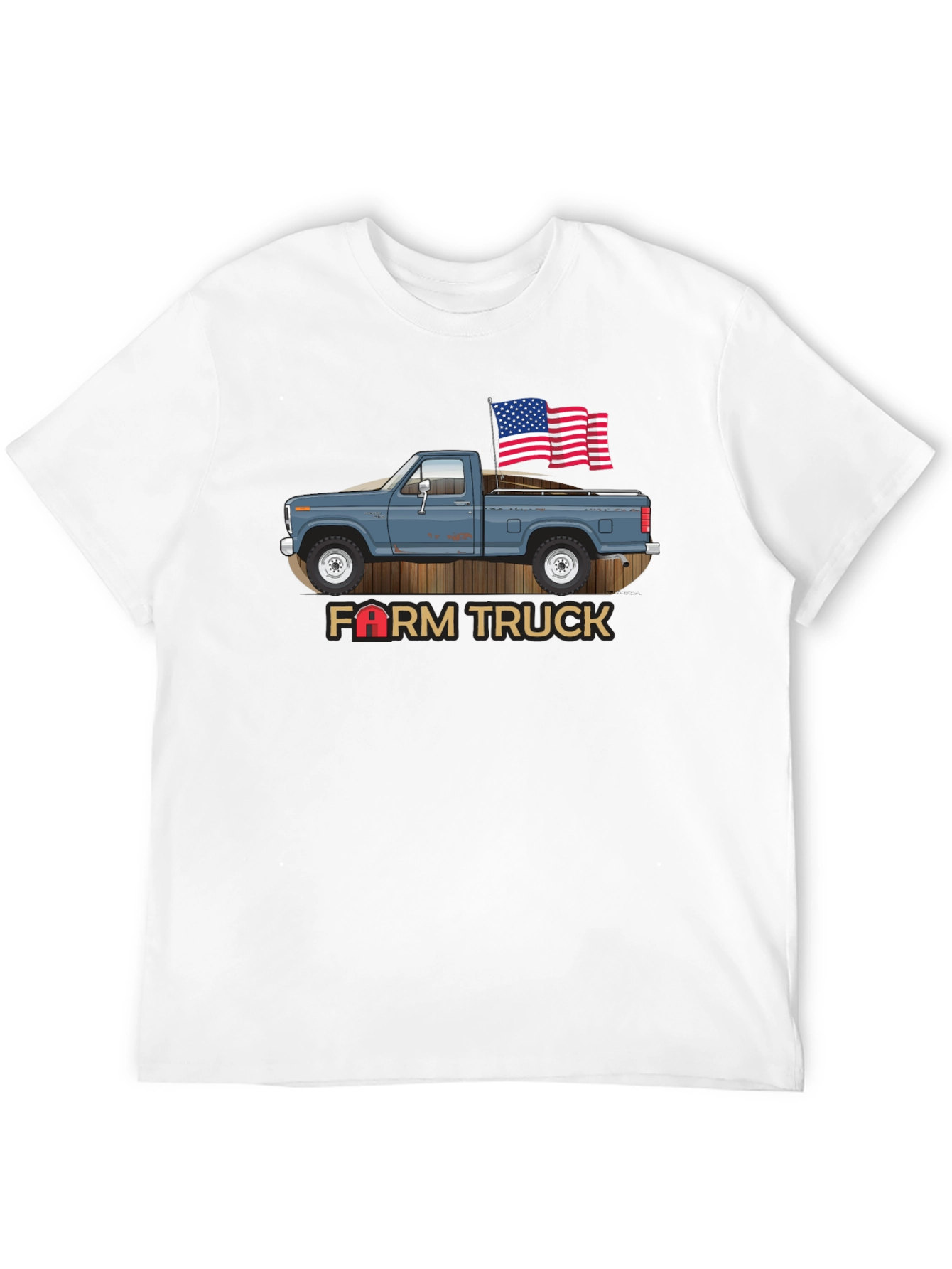 Farm Truck Patriotic Graphic Tee