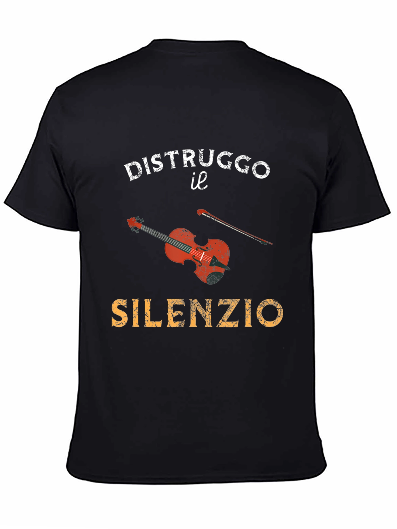 Distruggo il Silenzio Violin Graphic Tee
