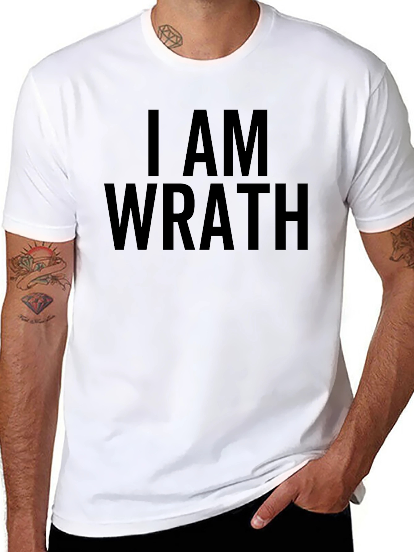 I AM WRATH Graphic Tee - Bold Statement Shirt