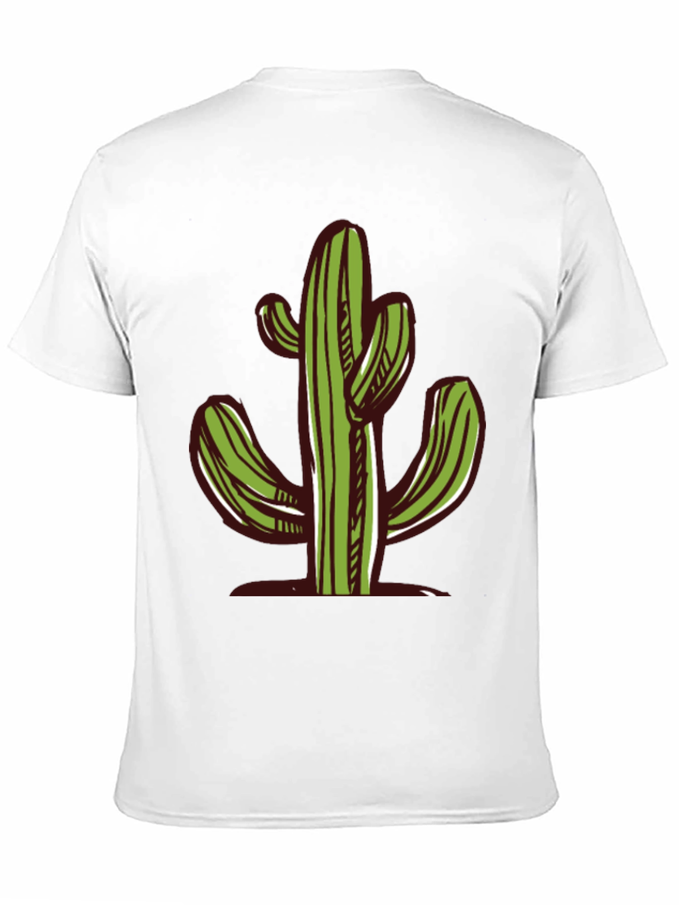 Cactus Graphic Black T-Shirt - Desert Vibes