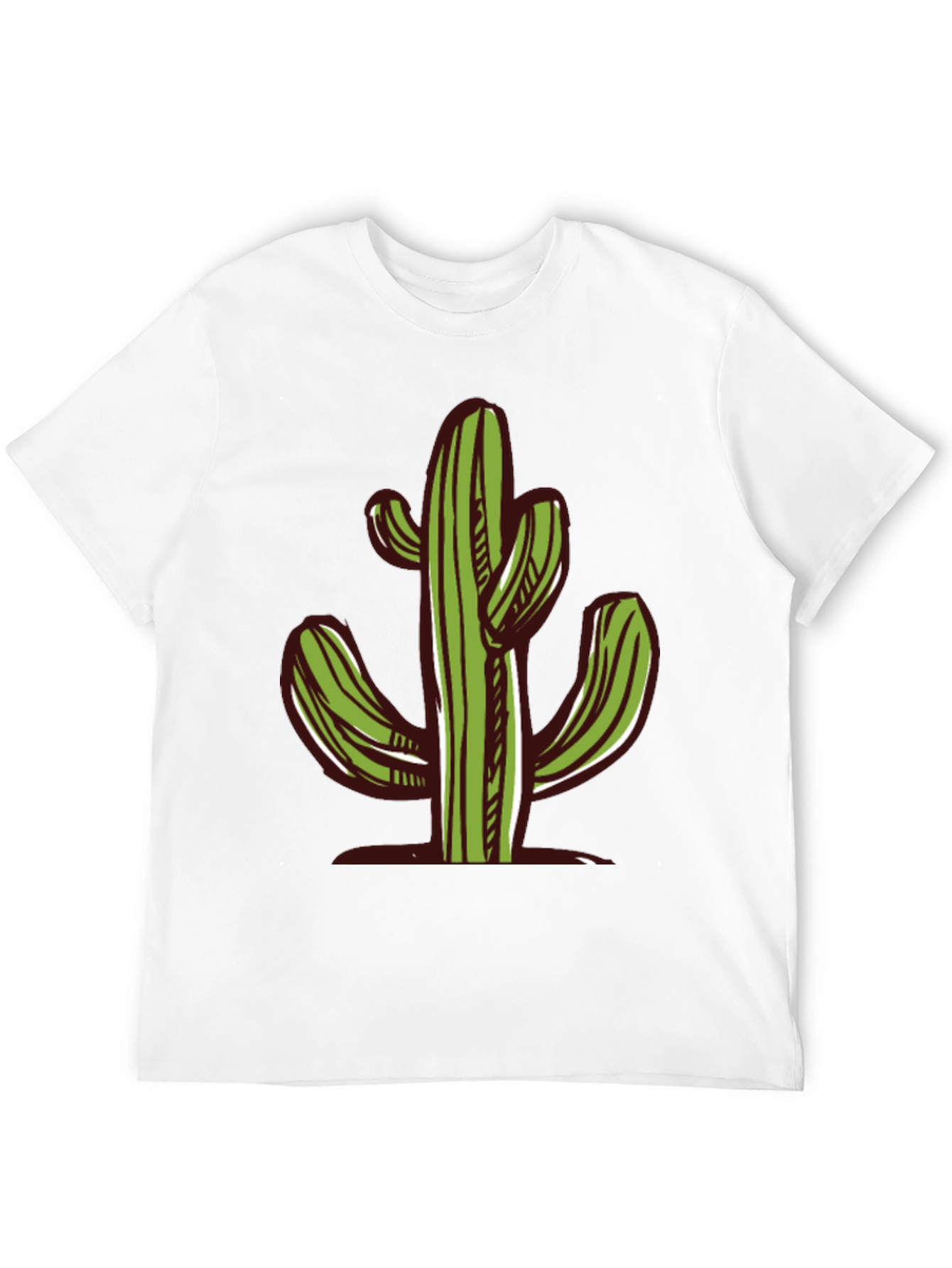 Cactus Graphic Black T-Shirt - Desert Vibes