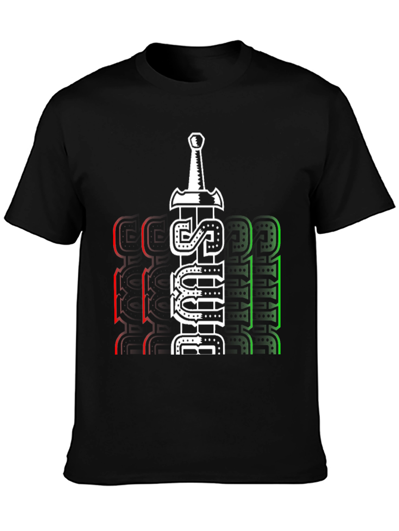 Just Believe Sword Graphic T-Shirt - Casual Style