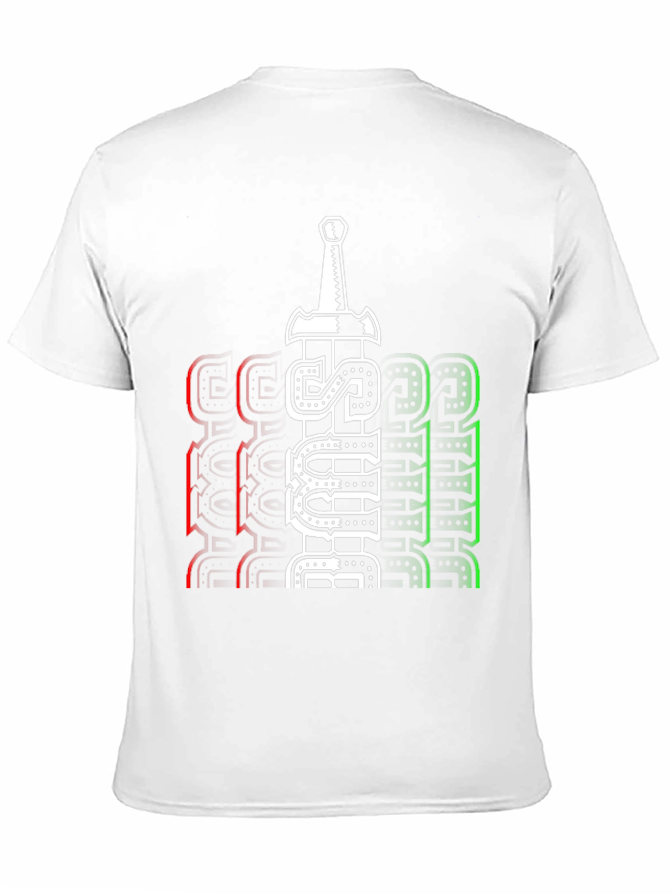 Just Believe Sword Graphic T-Shirt - Casual Style