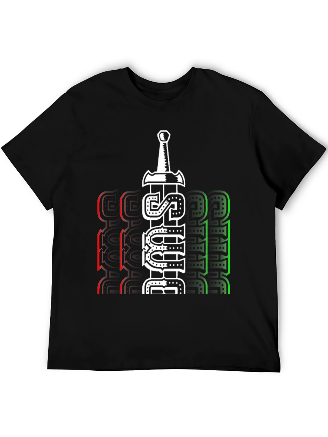Just Believe Sword Graphic T-Shirt - Casual Style