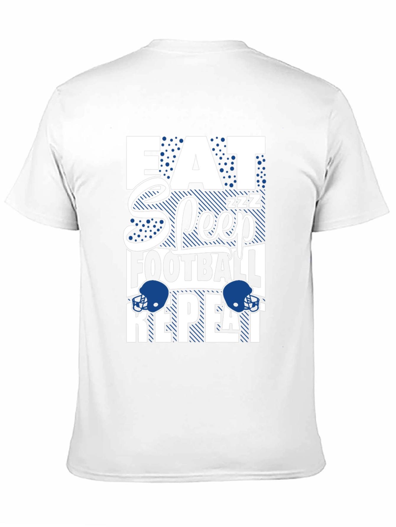 Eat Sleep Football Repeat Graphic Tee