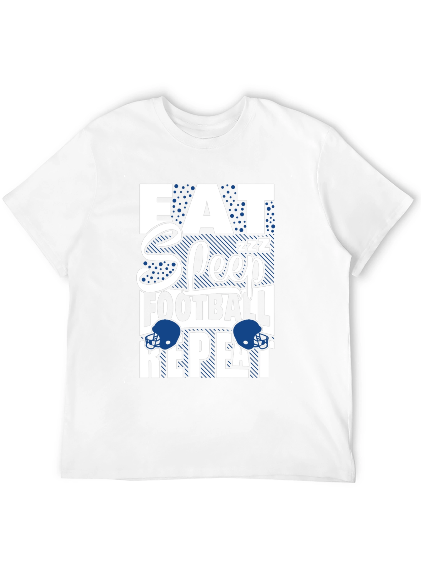Eat Sleep Football Repeat Graphic Tee