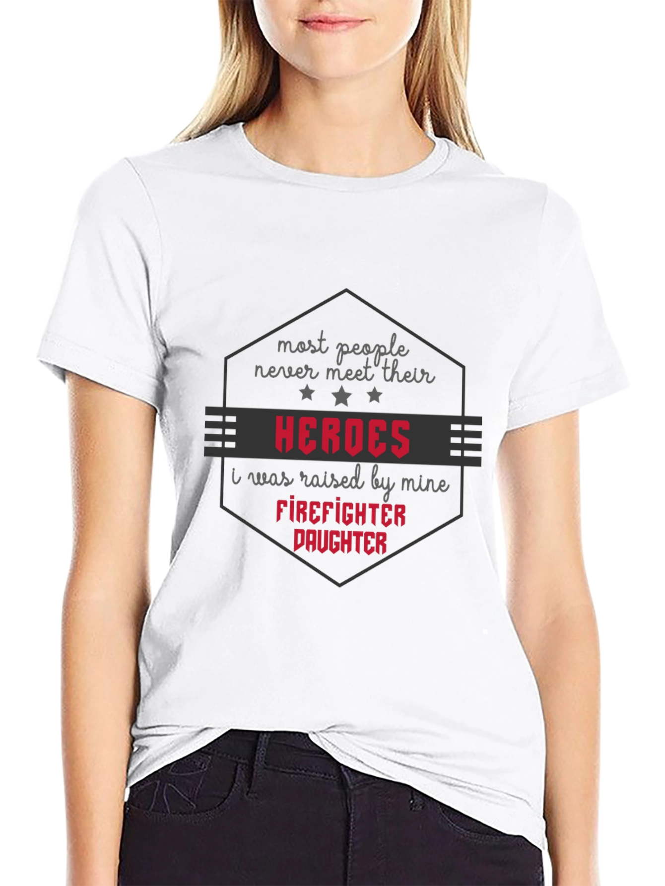 Firefighter Daughter T-Shirt - Hero Dad Pride