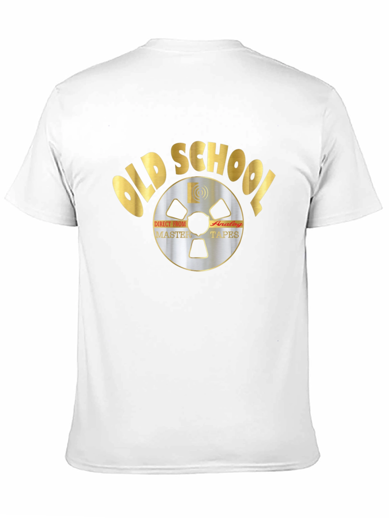 Old School Analog Master Tapes Black Graphic Tee