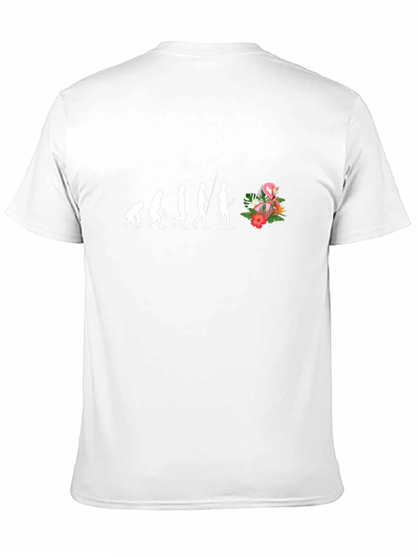 Evolution of Flamingo Lover Black T-Shirt