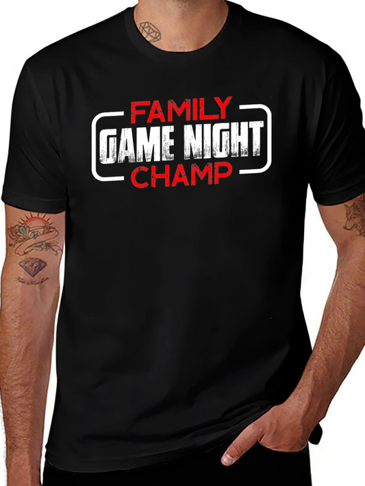 Family Game Night Champ Graphic T-Shirt