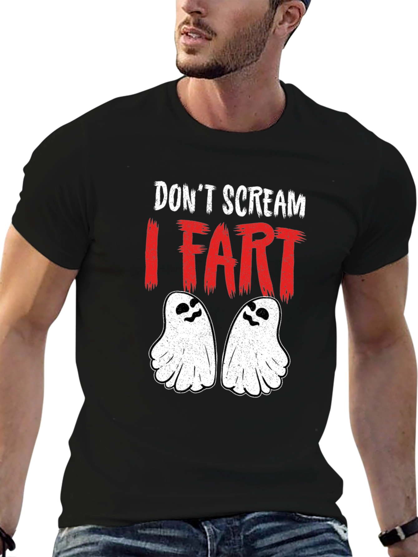 Dont Scream I Fart Halloween Graphic Tee