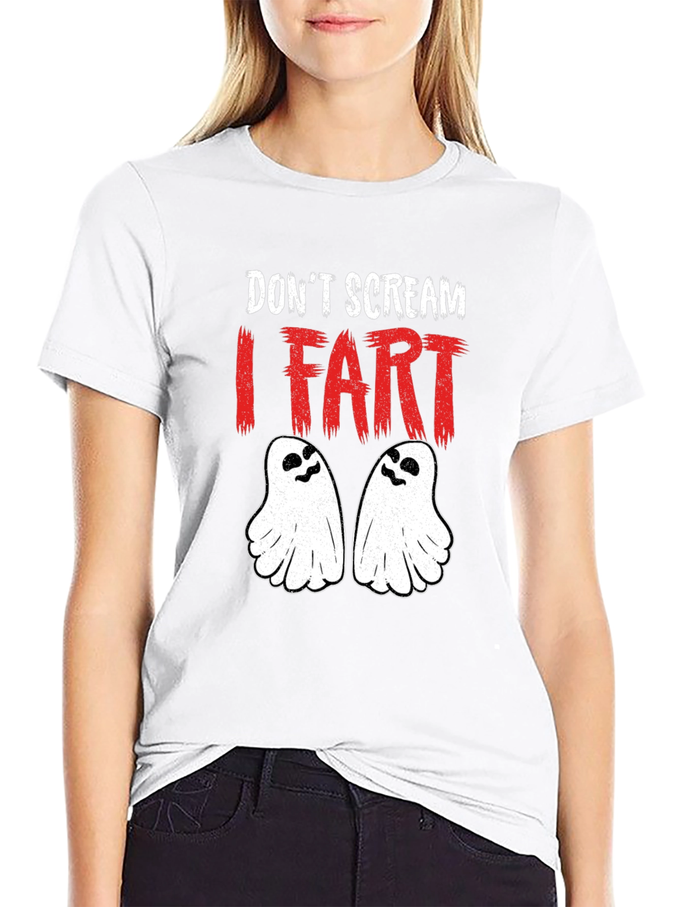 Dont Scream I Fart Halloween Graphic Tee