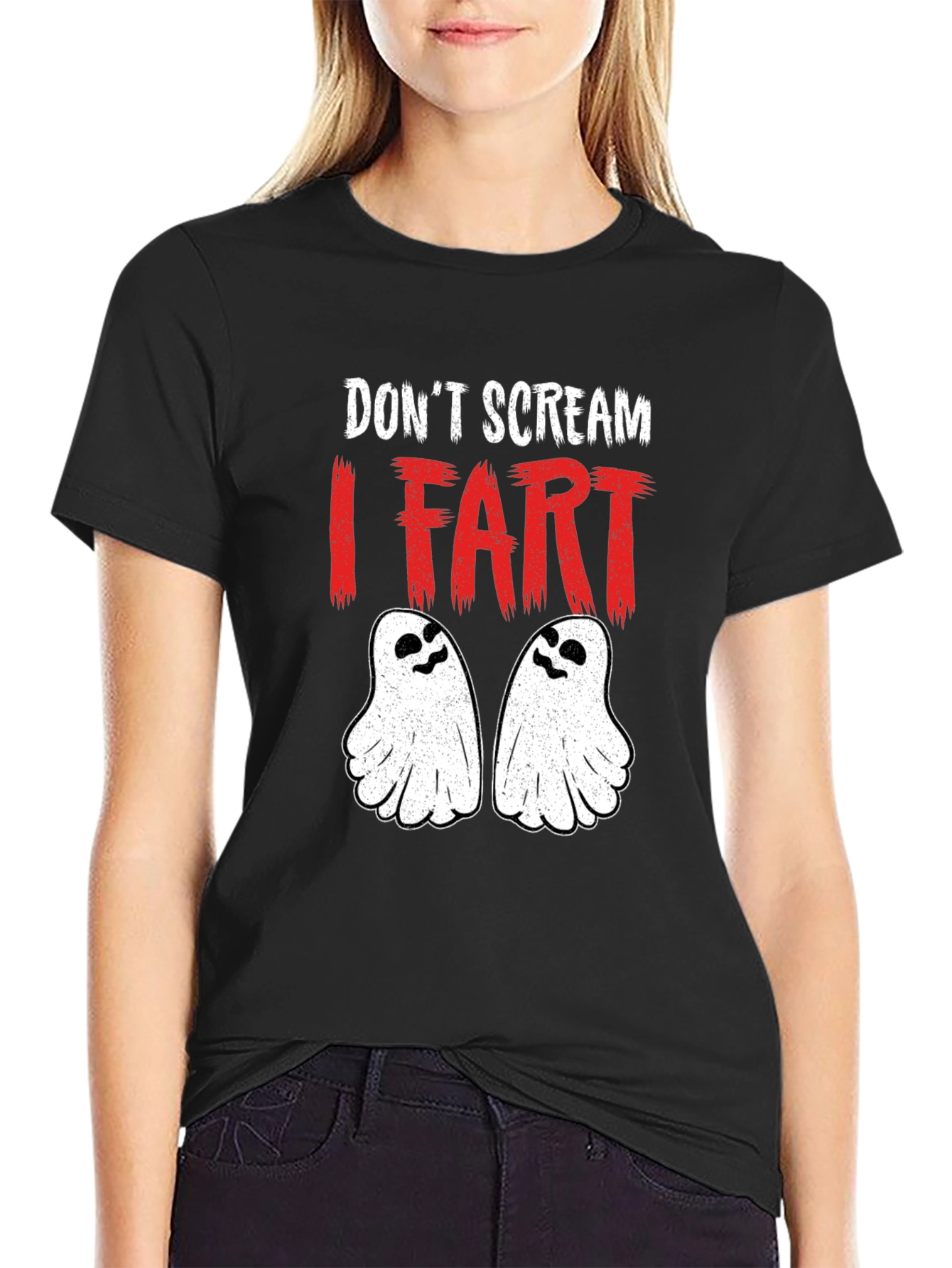 Dont Scream I Fart Halloween Graphic Tee