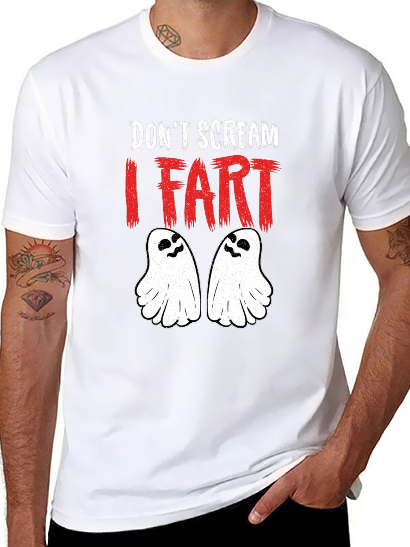Dont Scream I Fart Halloween Graphic Tee