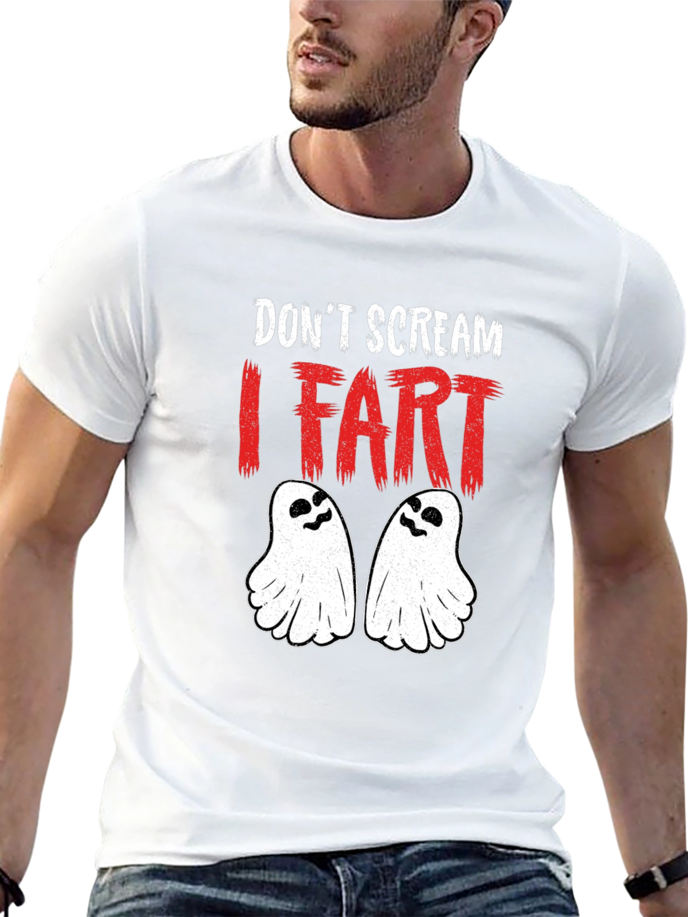 Dont Scream I Fart Halloween Graphic Tee
