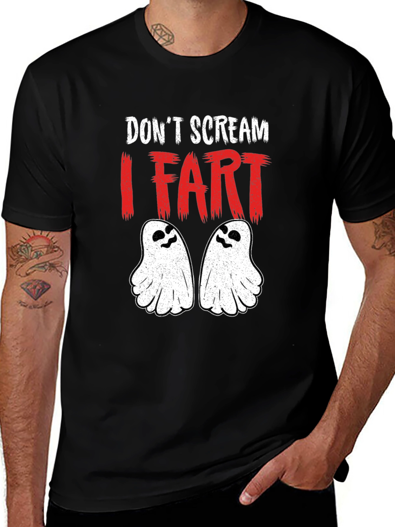 Dont Scream I Fart Halloween Graphic Tee