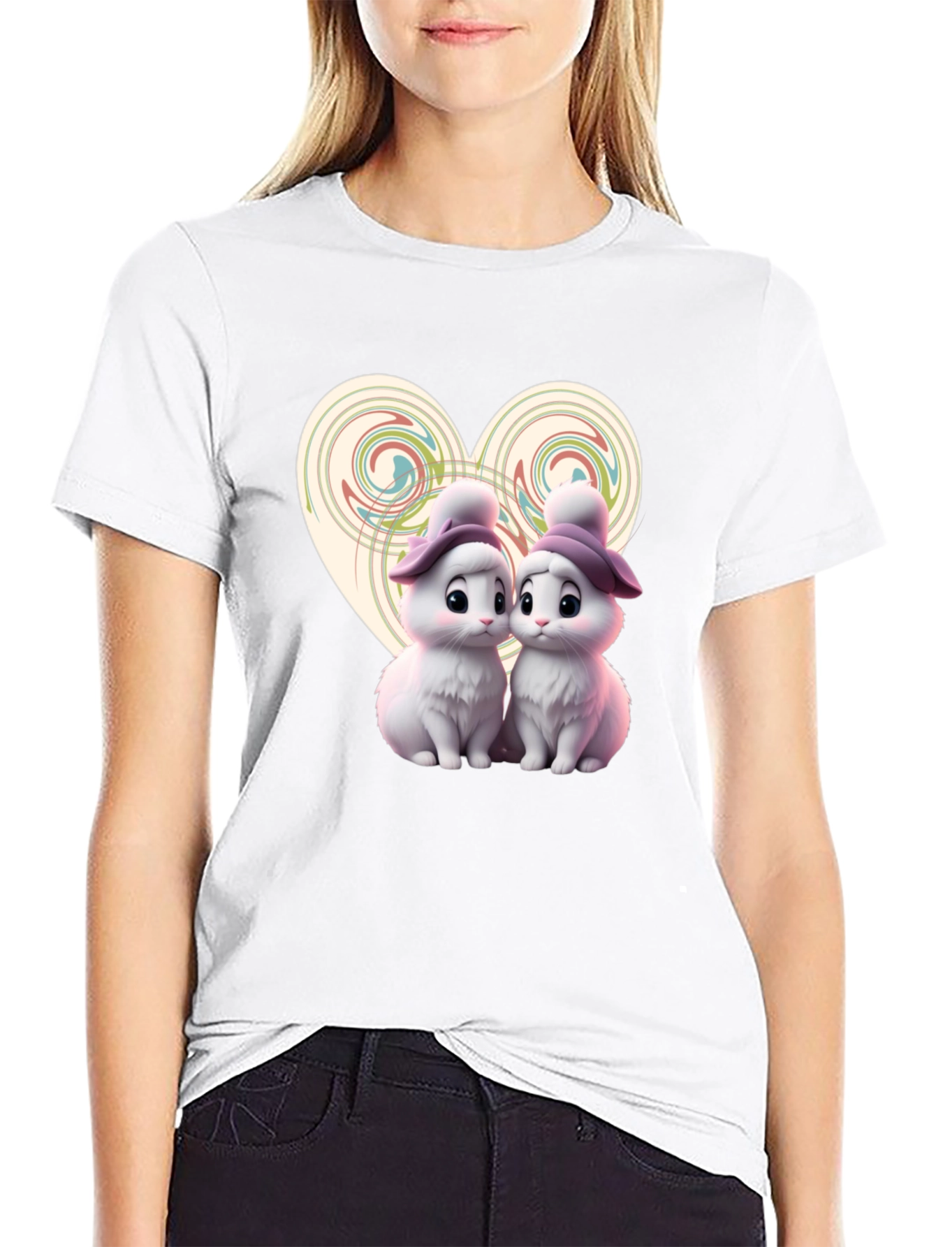 Cute Bunny Love T-Shirt