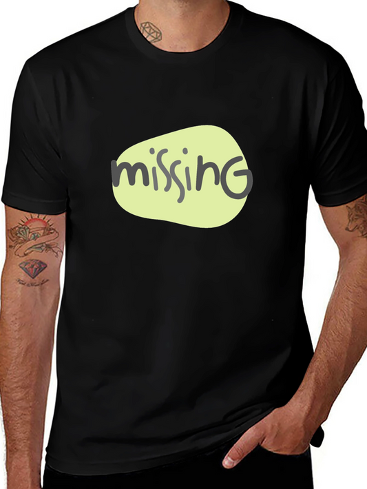 Missing Piece Graphic T-Shirt - Black Cotton Tee