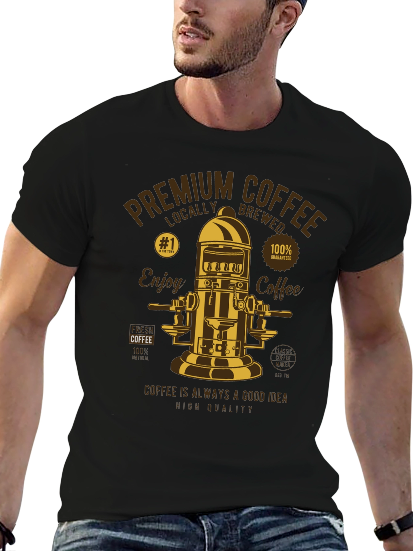 Premium Coffee T-Shirt - Enjoy Coffee High Quality
