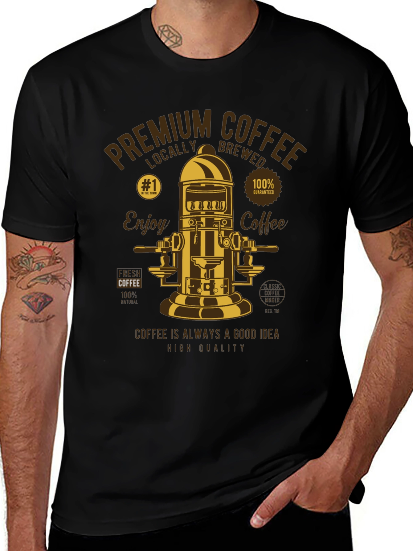 Premium Coffee T-Shirt - Enjoy Coffee High Quality