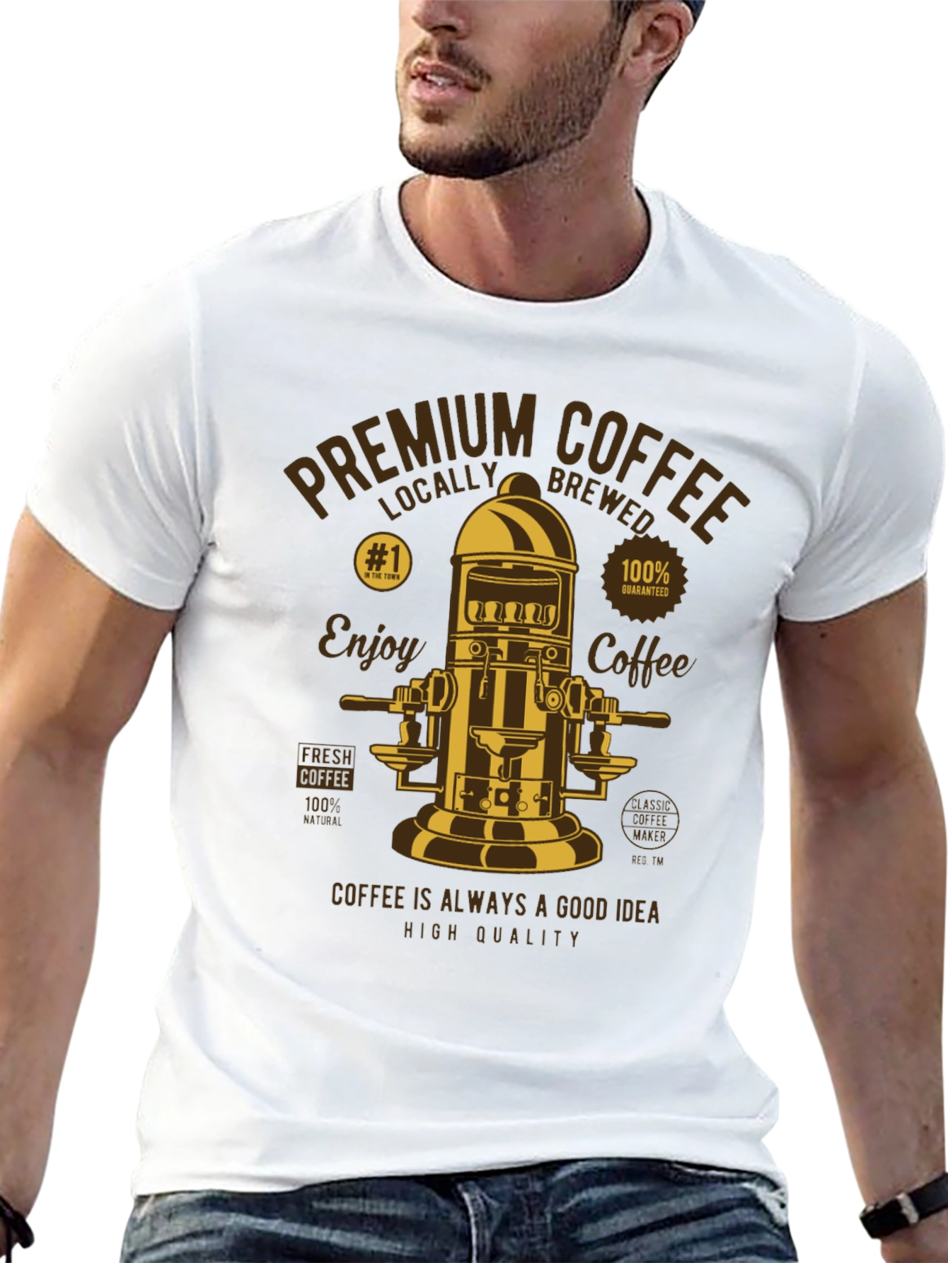 Premium Coffee T-Shirt - Enjoy Coffee High Quality
