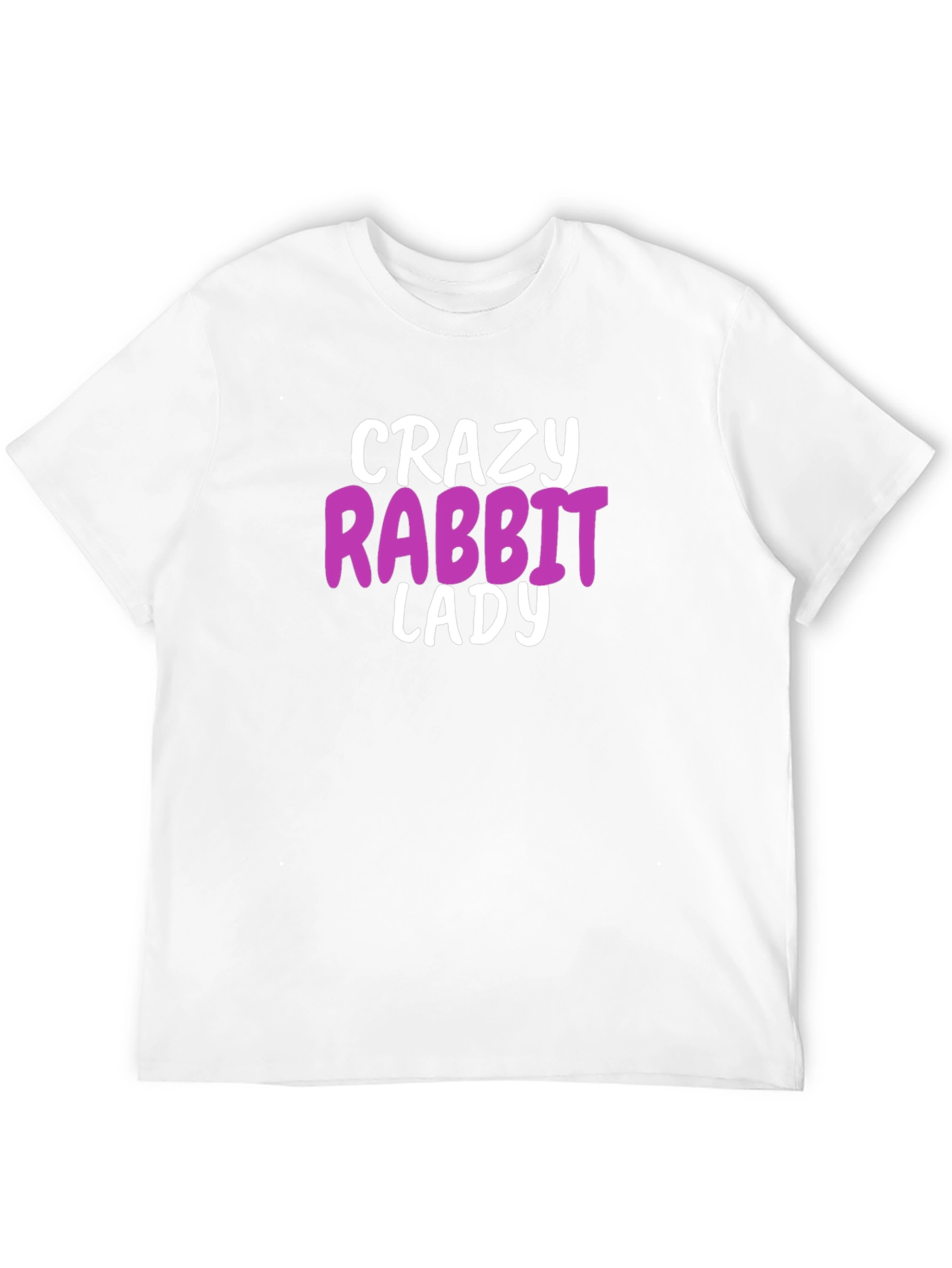 Crazy Rabbit Lady T-Shirt - Fun Animal Lover Tee