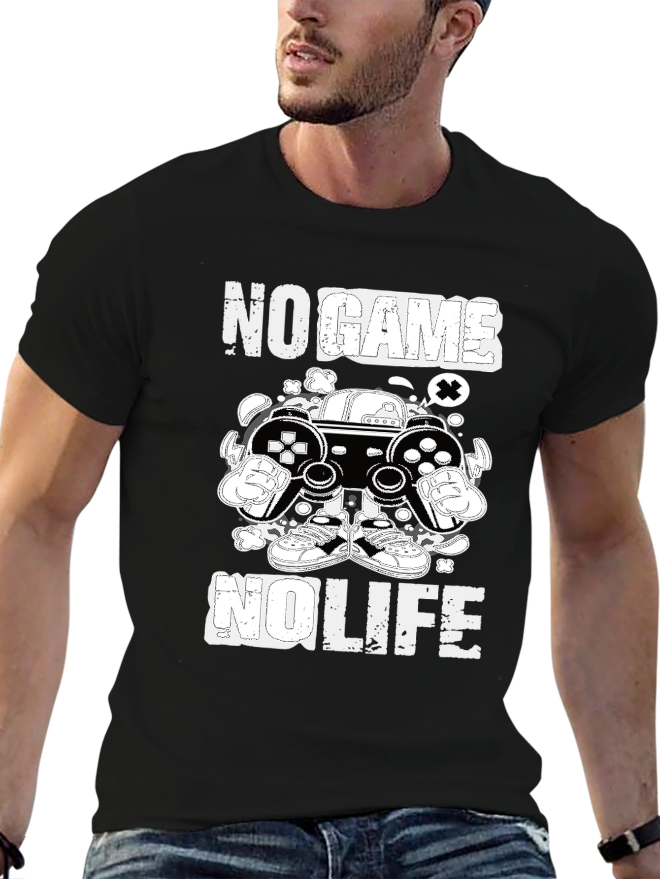 No Game No Life Graphic Tee - Black