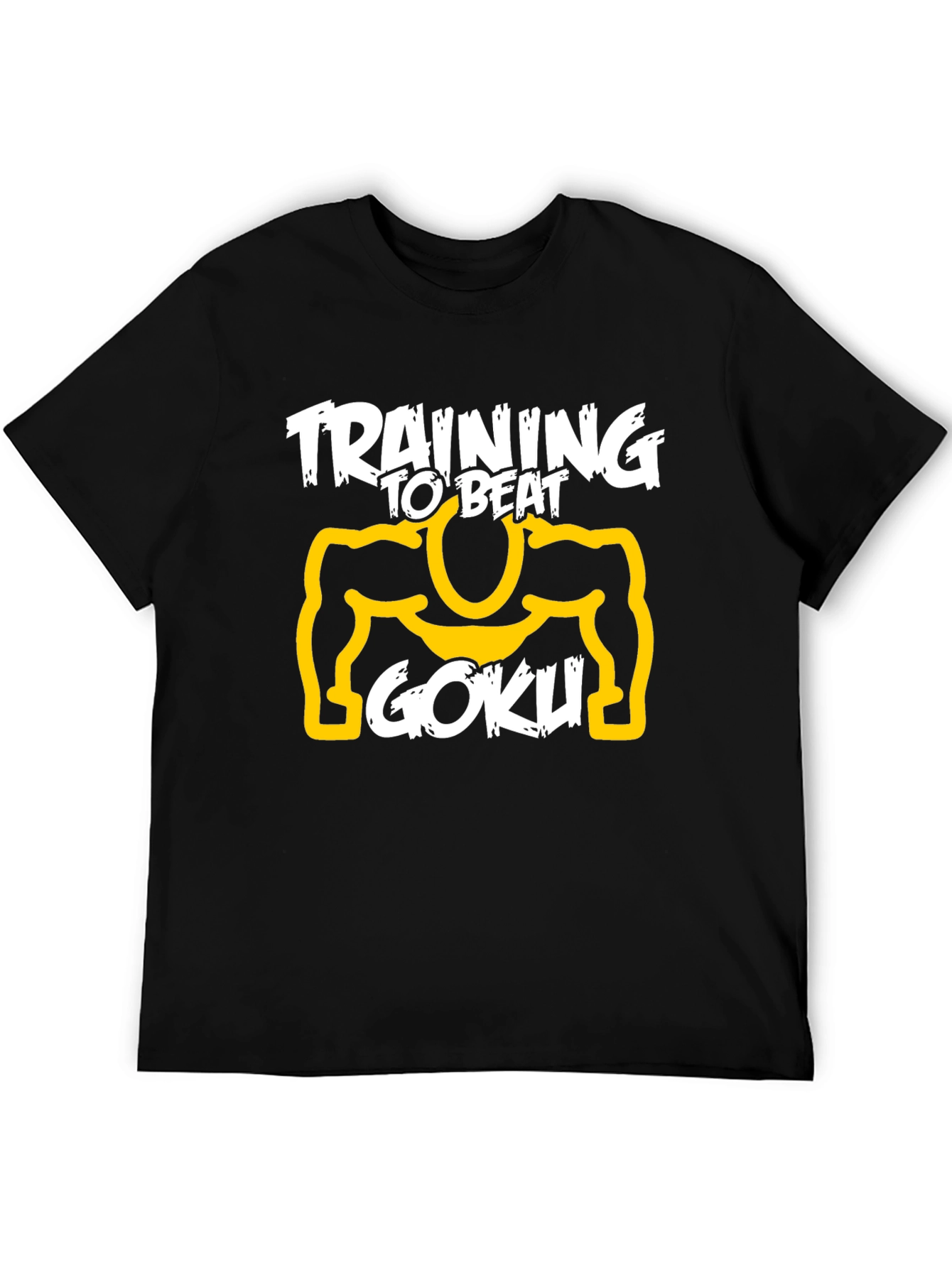 Training to Beat Goku Black T-Shirt